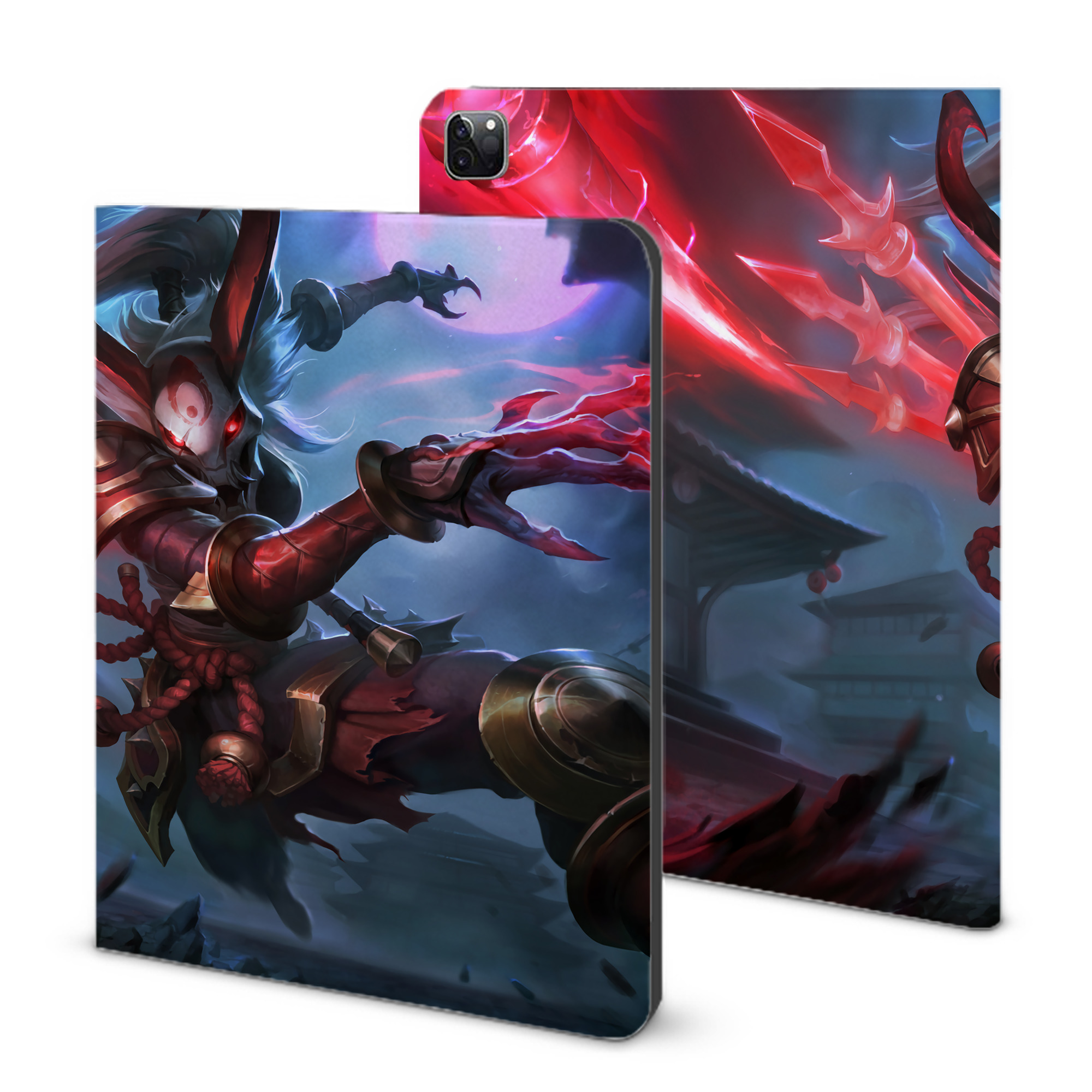 （画像用） リーグ・オブ・レジェンド League of Legends LOL IPad ケース ブック型 PUレザー TPU 耐衝撃 軽量 薄型 ペン収納なし 全面保護 IPad 各モデル対応
